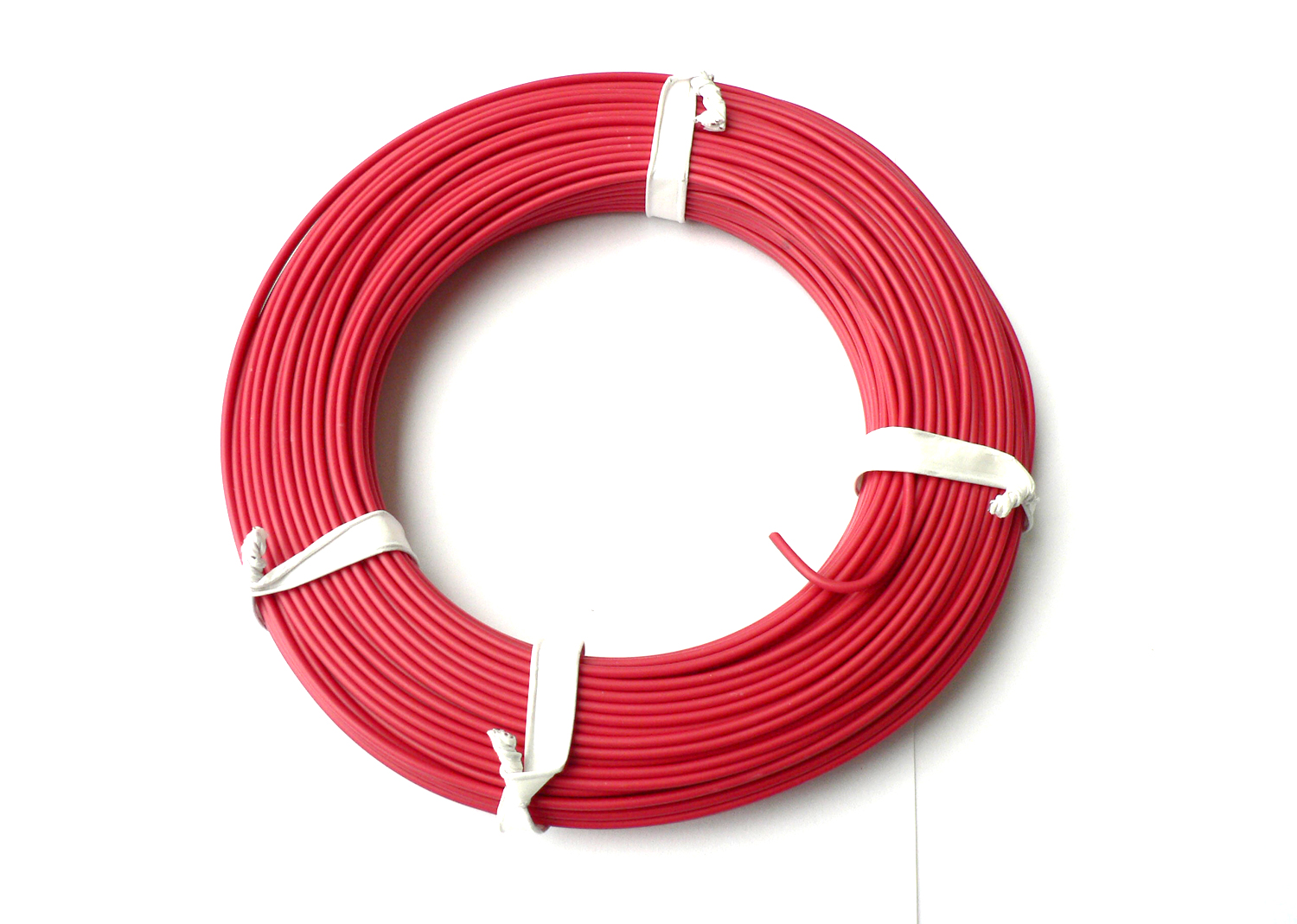 Kabel 1-Litzen, D 0.50 mm², 40 m, rot