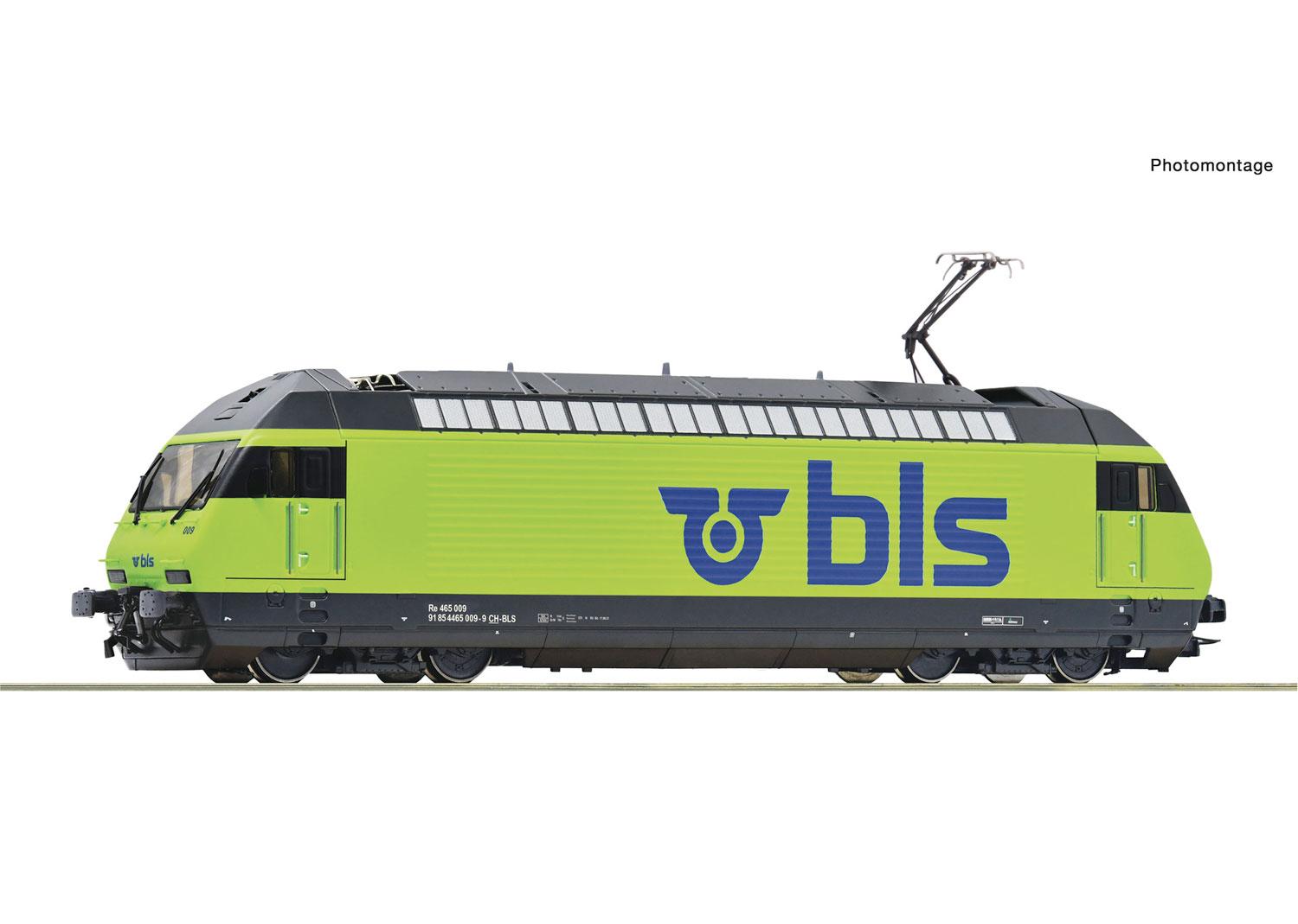 Roco 7500026 BLS E-Lokomotive Re 465 009-9 DC grün