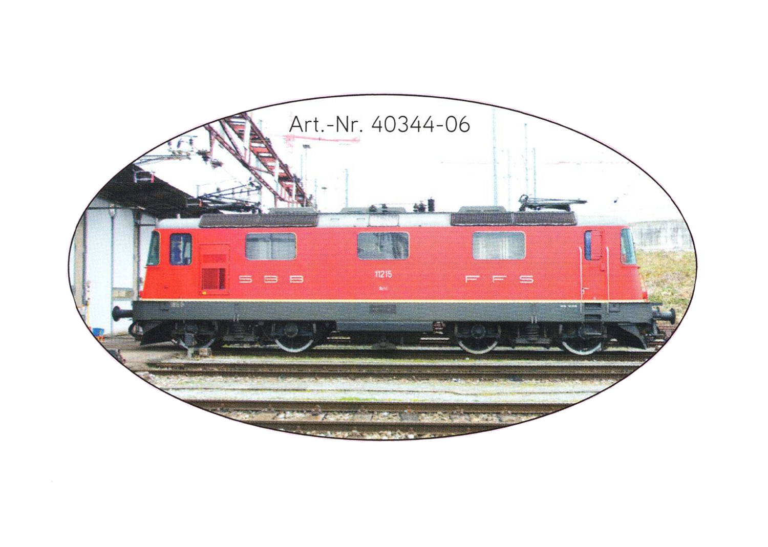 Lenz 40344-06 SBB E-Lokomotive Re 4/4II rot 11215 Klimaanlage 