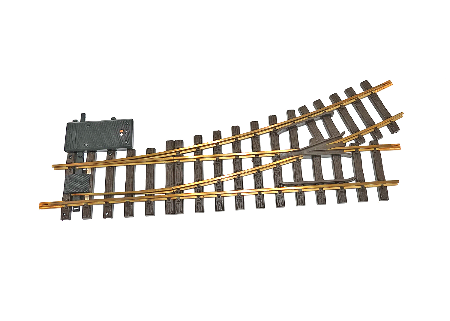 LGB 1615 Spur G elektr. Weiche links R3 22,5 Grad 440 mm 
