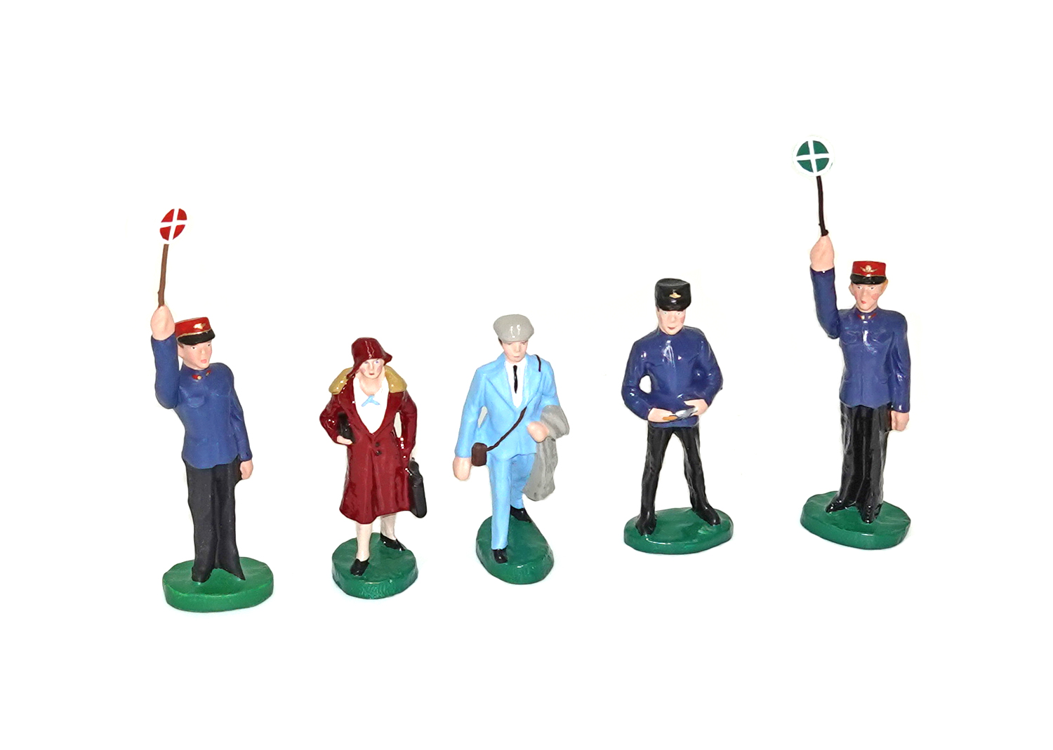 Spur 0 Figurenset 5 Stück aus Metall Spur 0 Figurenset 5 Stück aus Metall