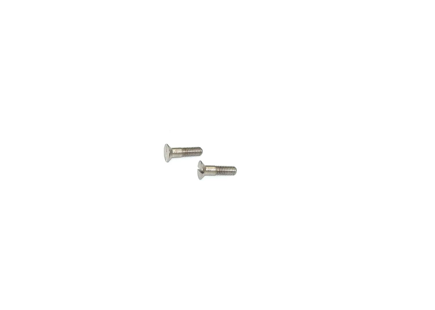 Senkschraube mit Schlitz M2,5x10 Kopf ø5 Gew. Länge 5mm Senkschraube mit Schlitz M2,5x10 Kopf ø5 Gew. Länge 5mm