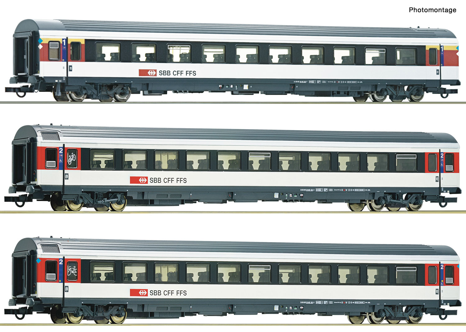 Roco 6200023 SBB 3-tlg. Set 2 Bözberg Interregio 