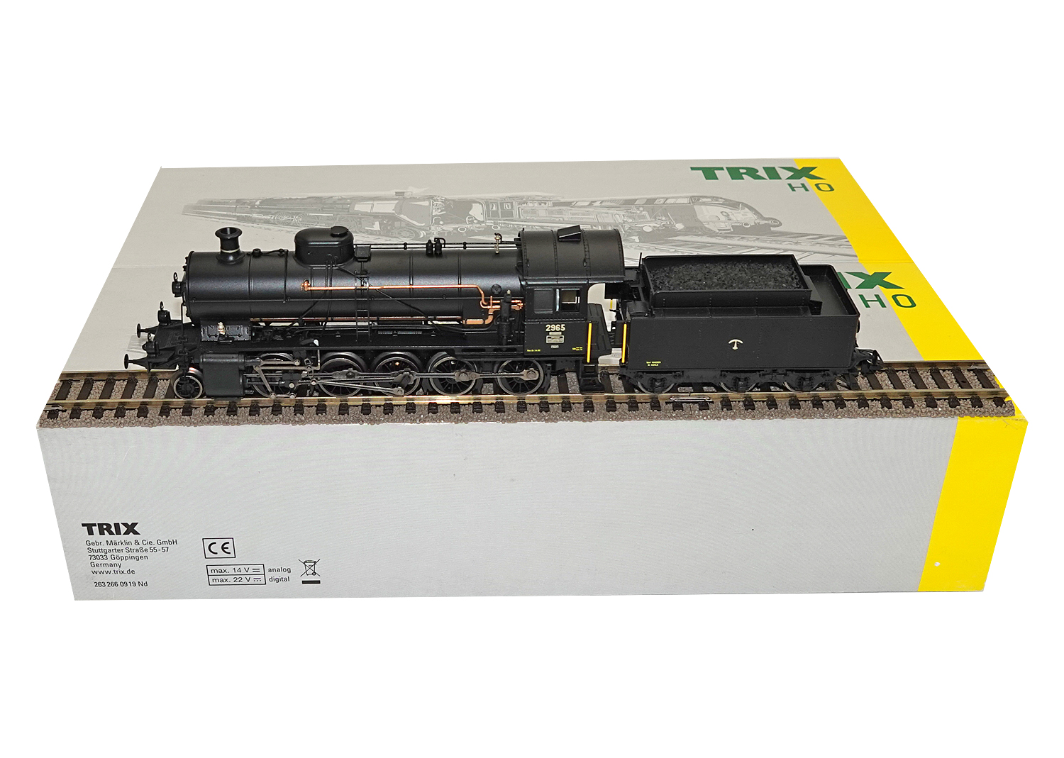 Trix 22925 SBB Dampflokomotive C 5/6 Elefant DCC/mfx 