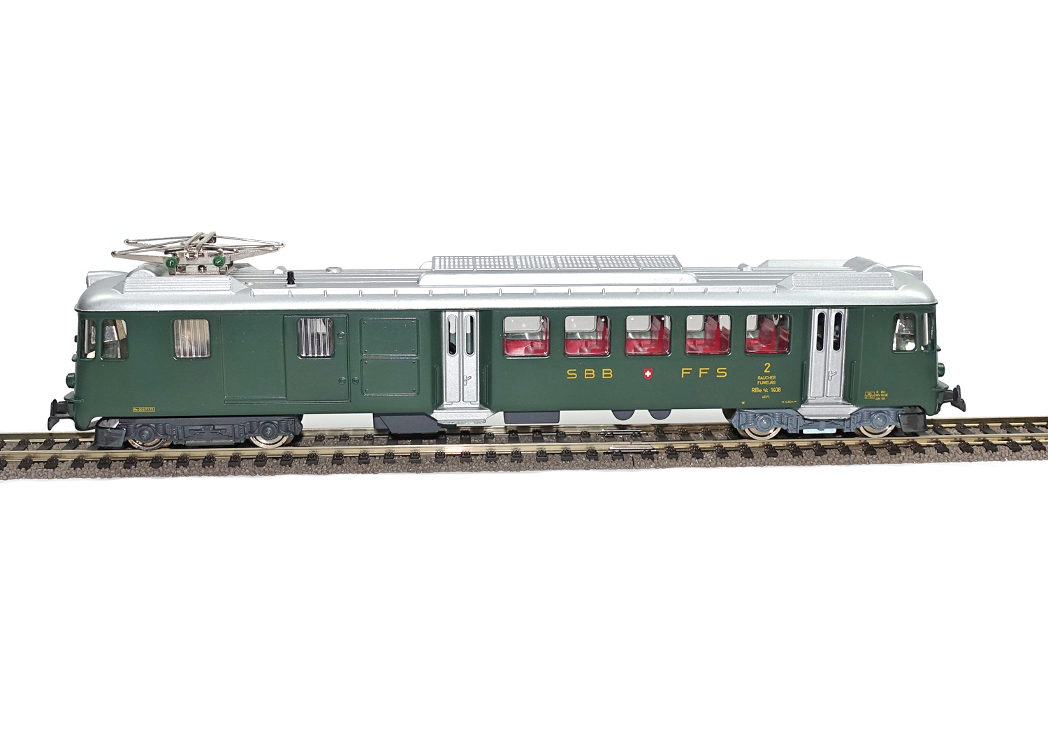 Hag 151 SBB Triebwagen 1408 Bde 4/4 grün DC  Hag 151 SBB Triebwagen 1408 Bde 4/4 grün DC