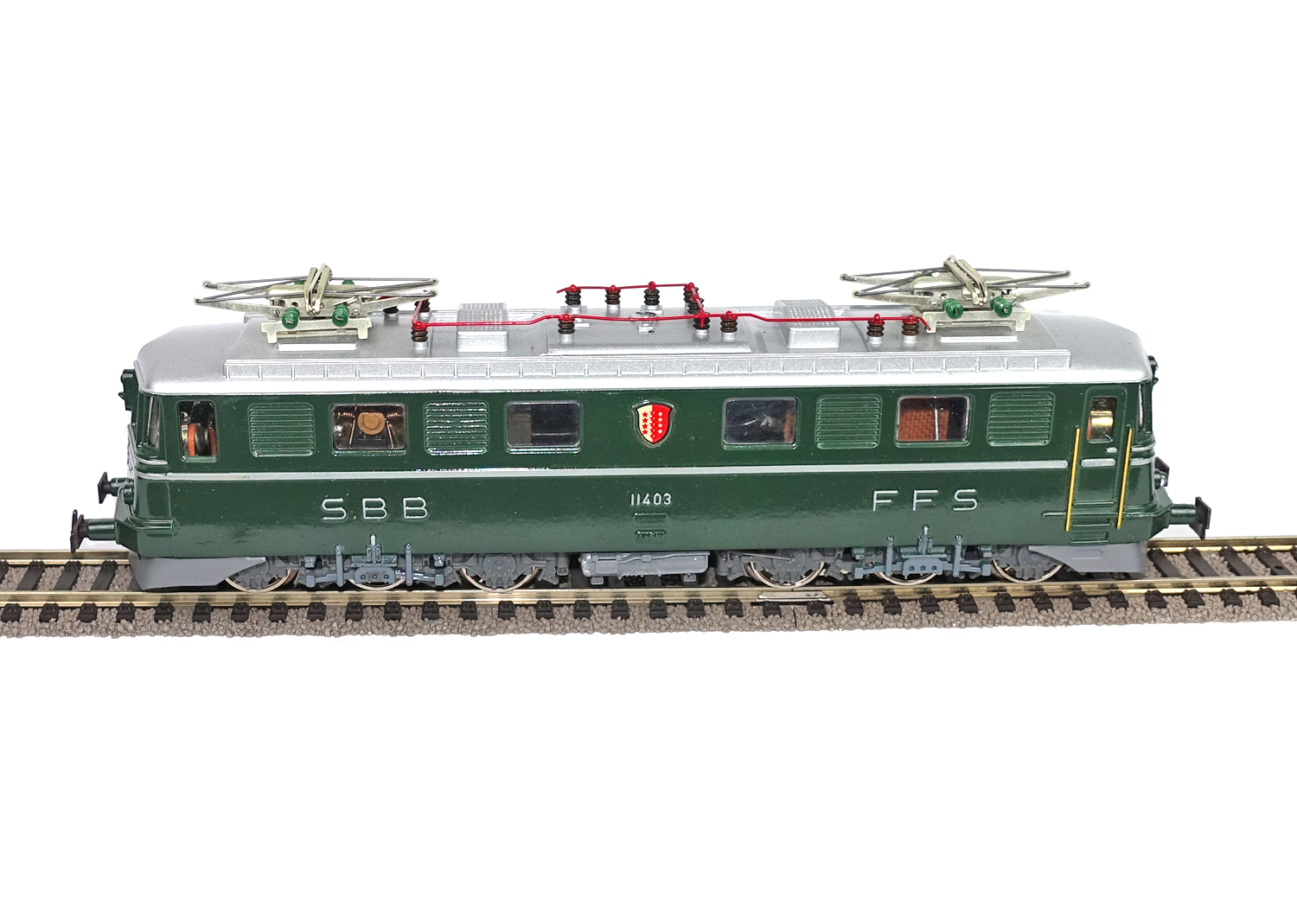 Hag 120 SBB Ae 6/6 11403 grün erhabene Schrift DC Hag 120 SBB Ae 6/6 11403 grün erhabene Schrift DC