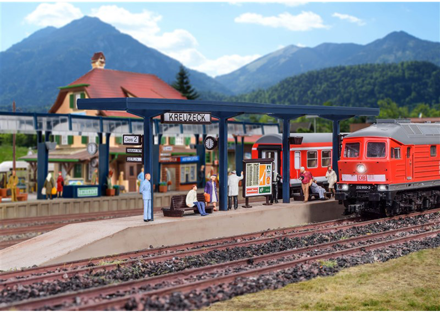 Vollmer 43537 Bahnsteig Kreuzeck  Vollmer 43537 Bahnsteig Kreuzeck