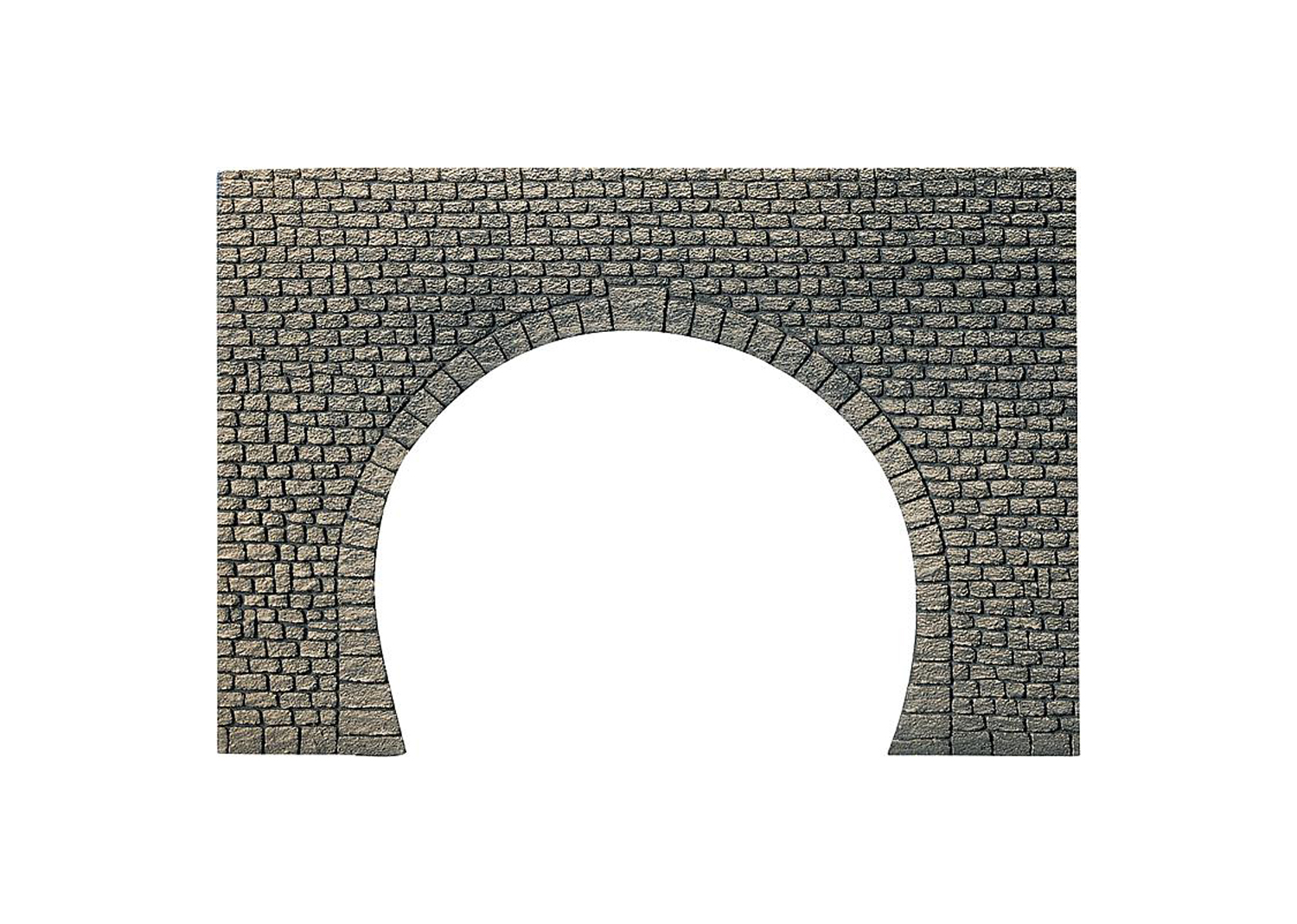 Faller 170831 Dekorplatte Tunnelportal, 2-gleisig, Naturstein-Quade, grau-braun 