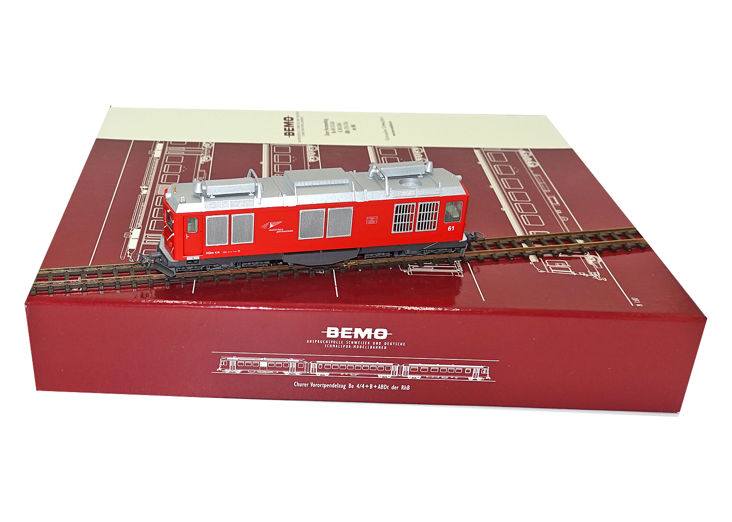 Bemo 1367251 MGB Zahnraddiesellok HGm 4/4 Nr. 61 DCC 