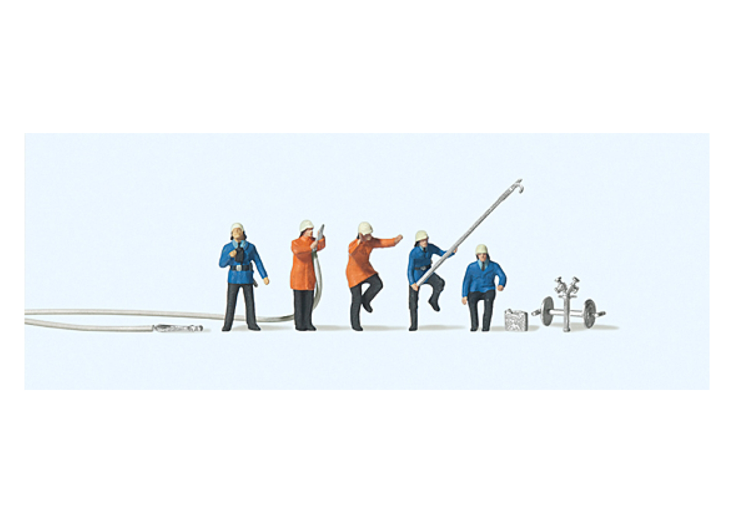 Preiser 79115 N Feuerwehrmänner mit Schlauch 