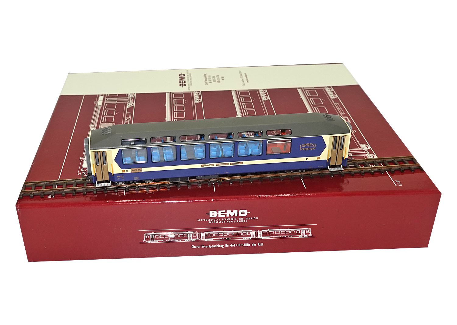 Bemo 3296303 MOB Panoramic Express Personenwagen Bar Brs 223 