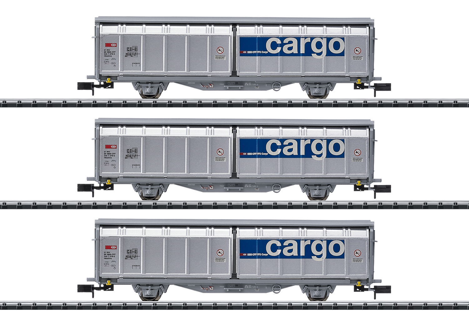 Minitrix 15282 SBB Schiebewandwagen-Set Cargo 