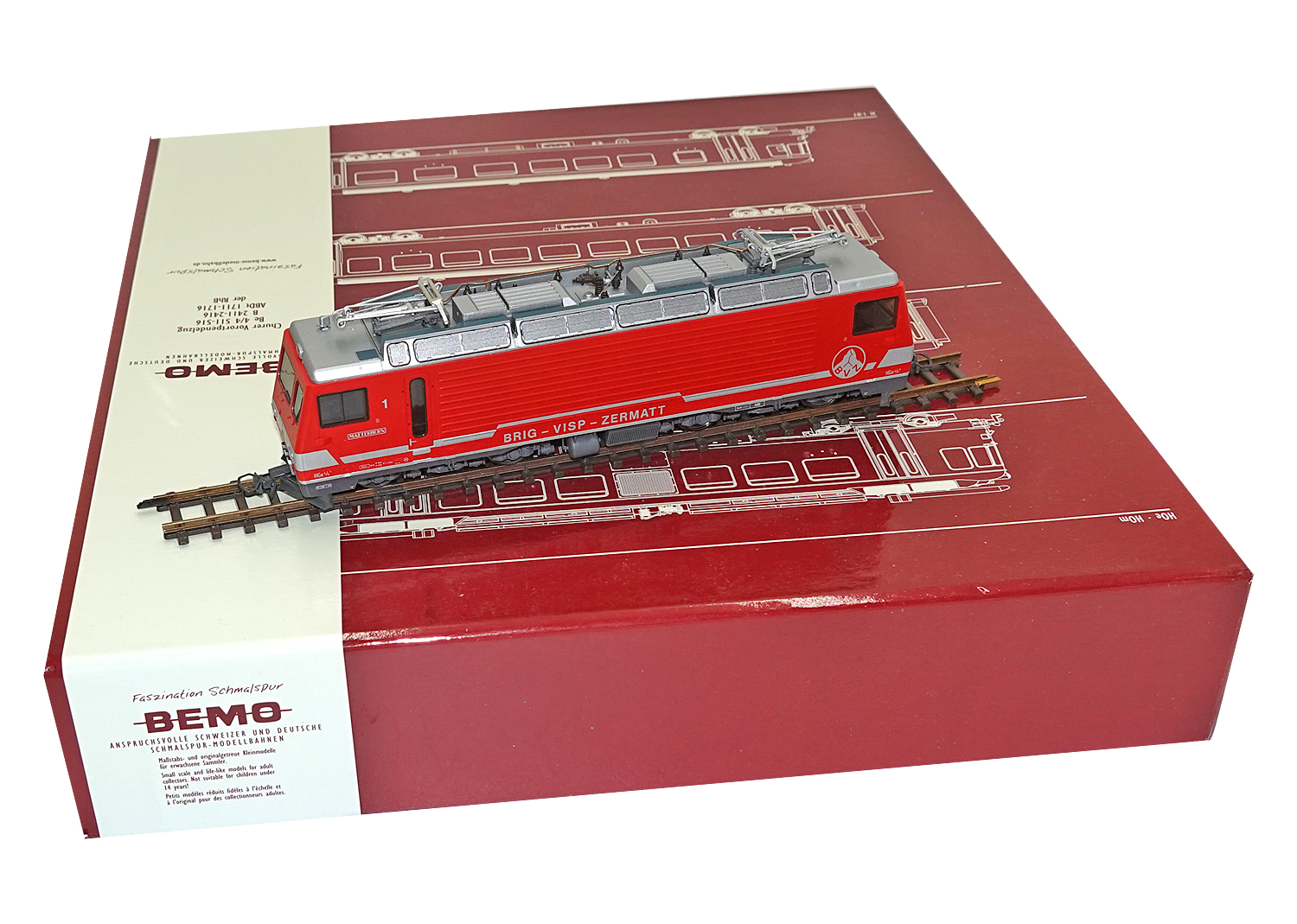 Bemo 1262511 BVZ Zahnradlok HGe 4/4 Nr.1 Matterhorn  DC 