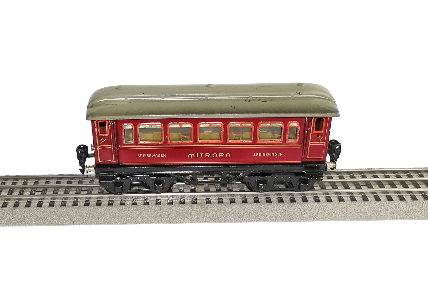 Märklin 1888Sp Speisewagen mit Inneneinrichtung rot 