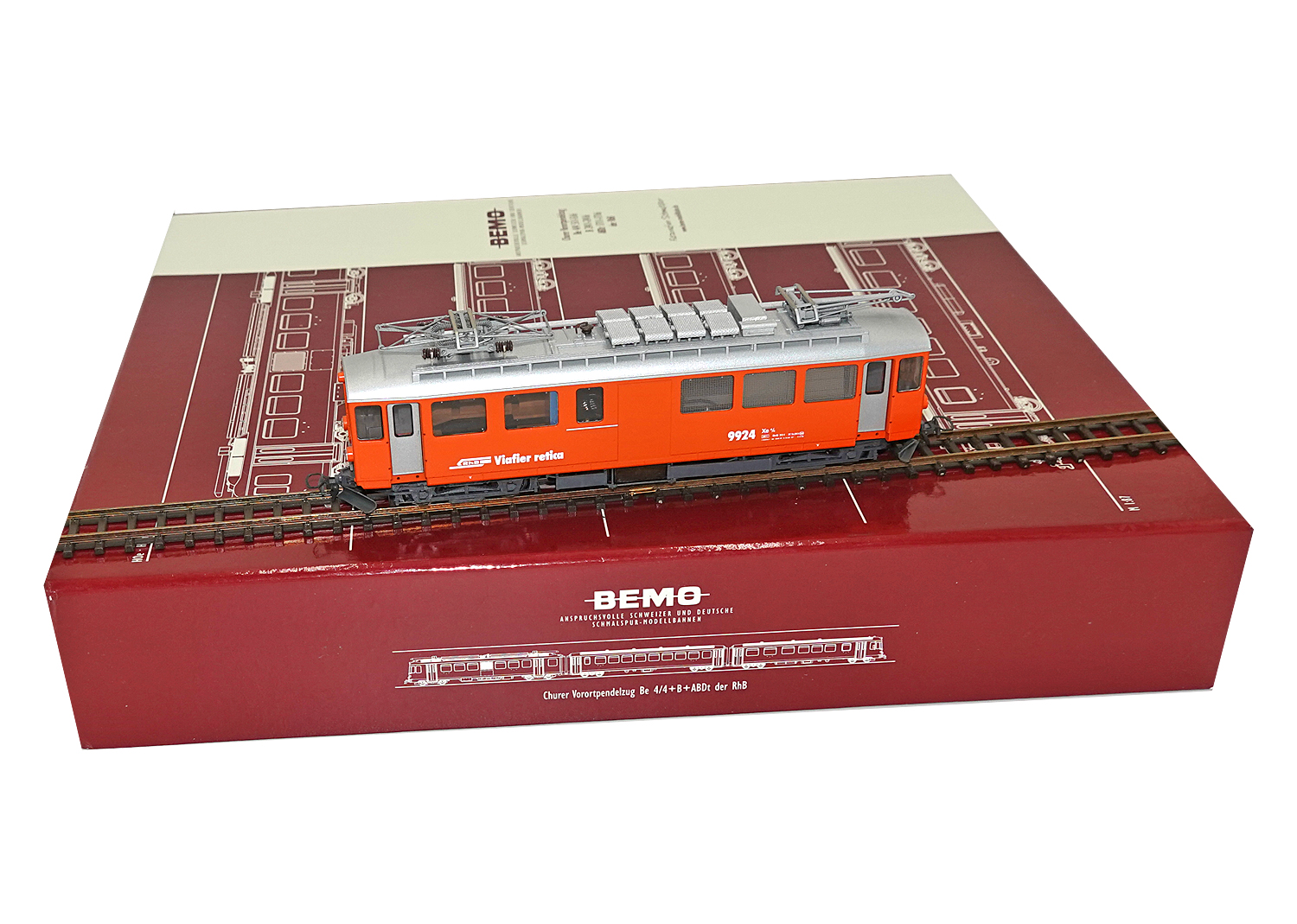Bemo 1268194 RhB Berninatriebwagen Xe 4/4 Nr. 9924 DC 