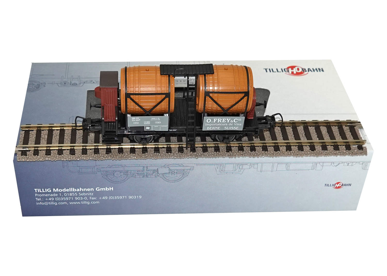 Tillig 76763 SBB Weinfasswagen O. Frey & Cie. Weinimporte DC