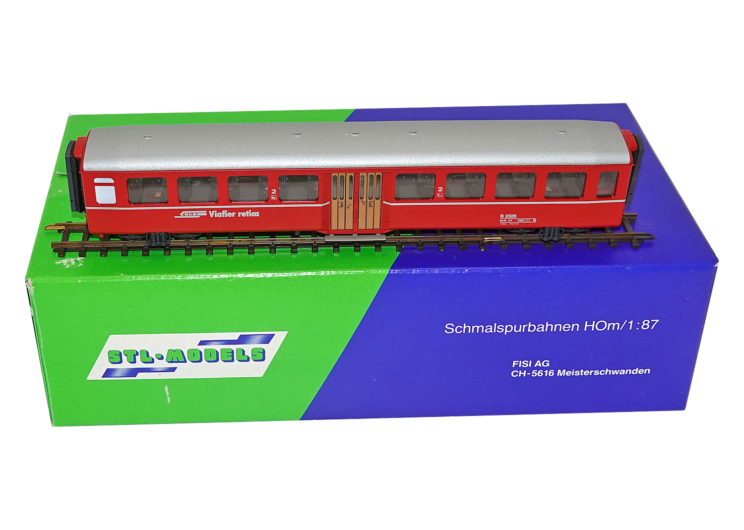 STL 2203-8 H0m RhB Personenwagen B 2328 rot 