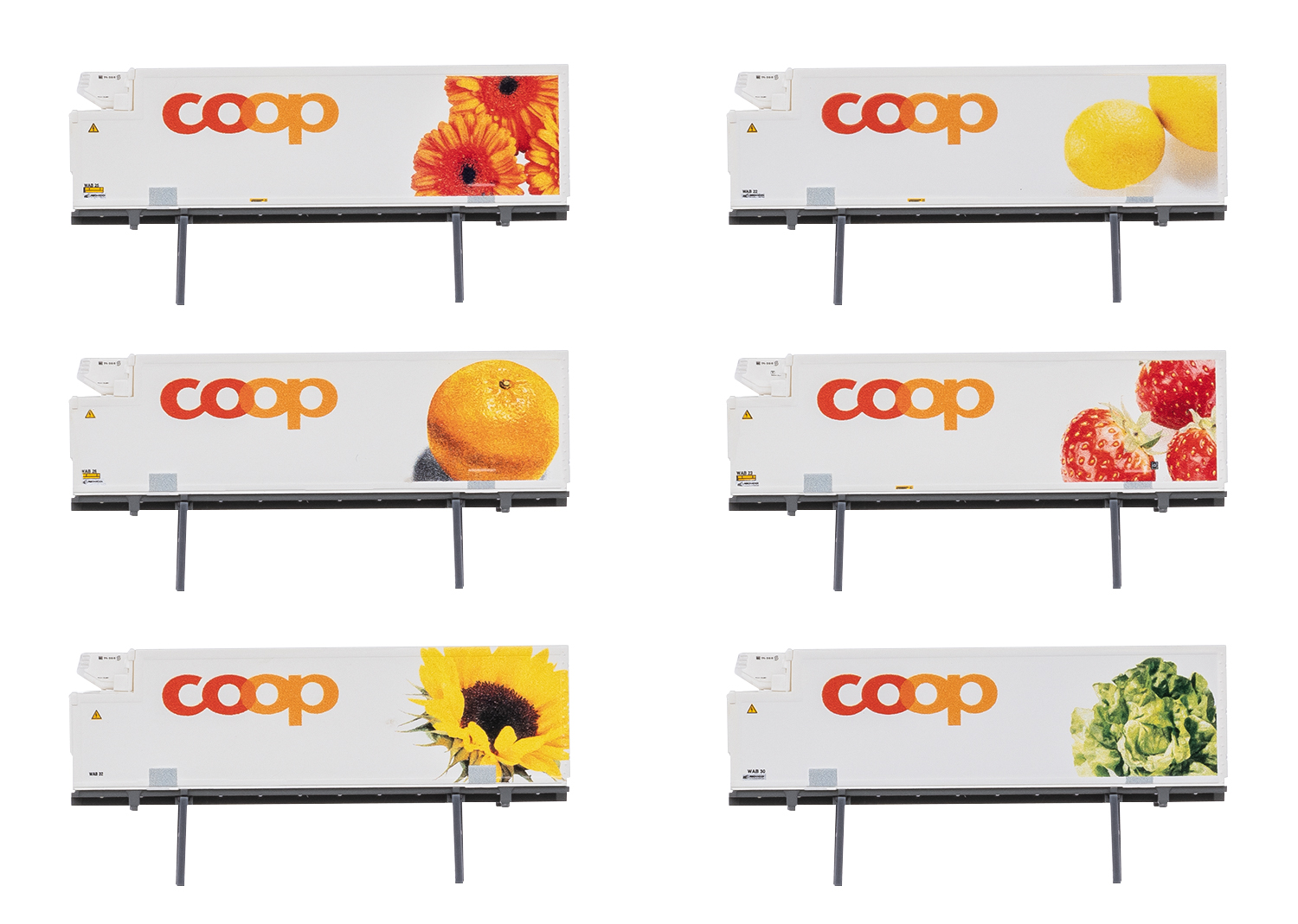 Minitrix 66583 Coop Kühlcontainer Zubehörset 6-tlg.  Minitrix 66583 Coop Kühlcontainer Zubehörset 6-tlg.