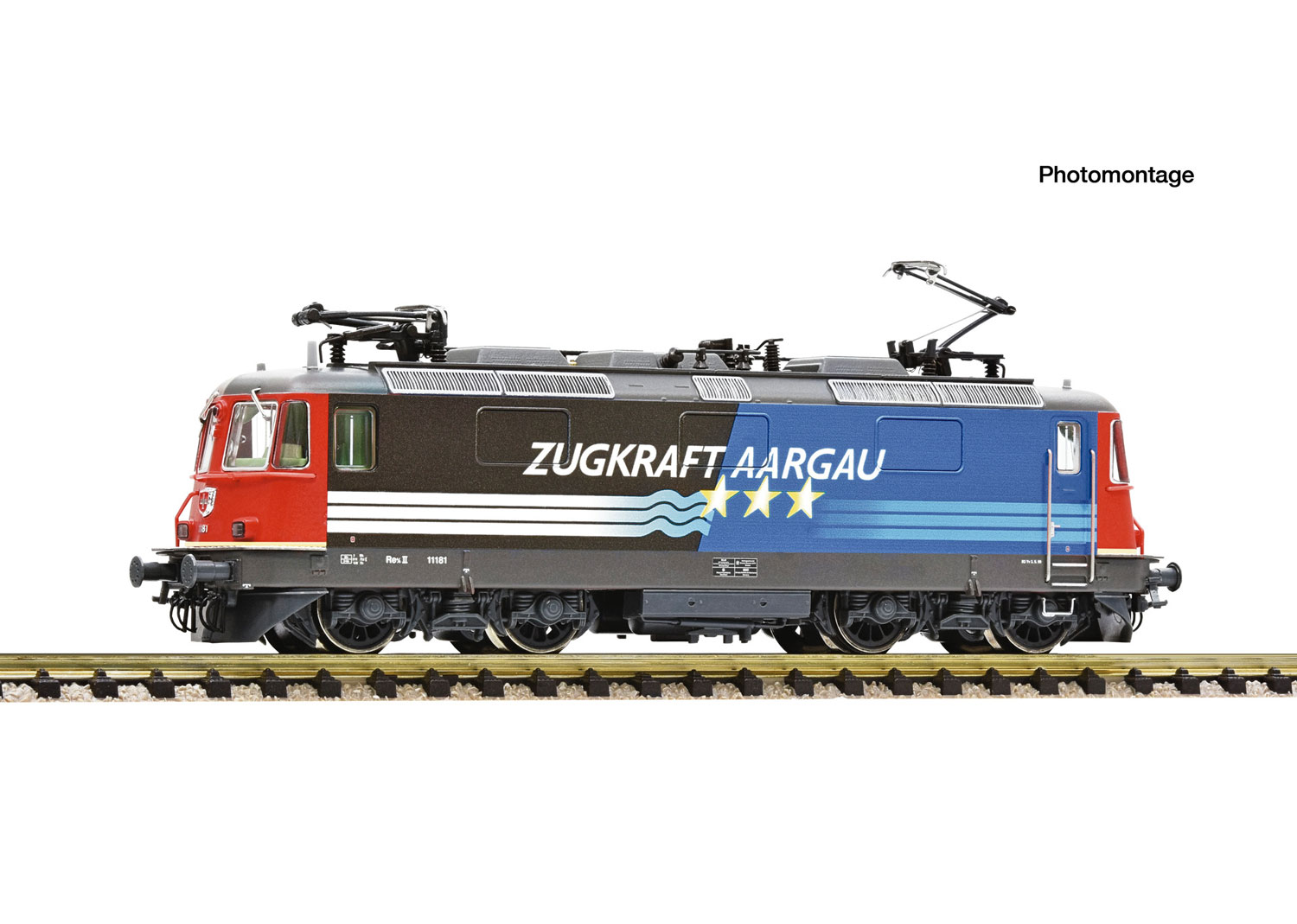 Fleischmann 7570077 SBB E-Lokomotive Re 4/4 II Zugkraft Aargau 11181 