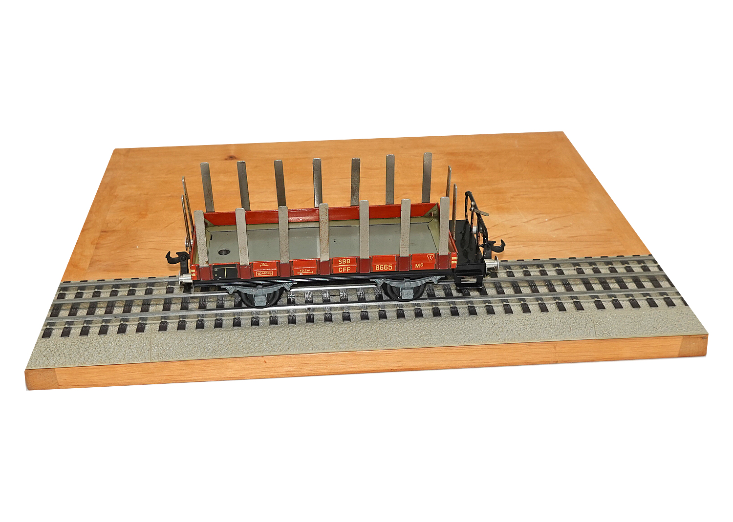 20845 Buco 0 8665 Rungenwagen mit Plattform