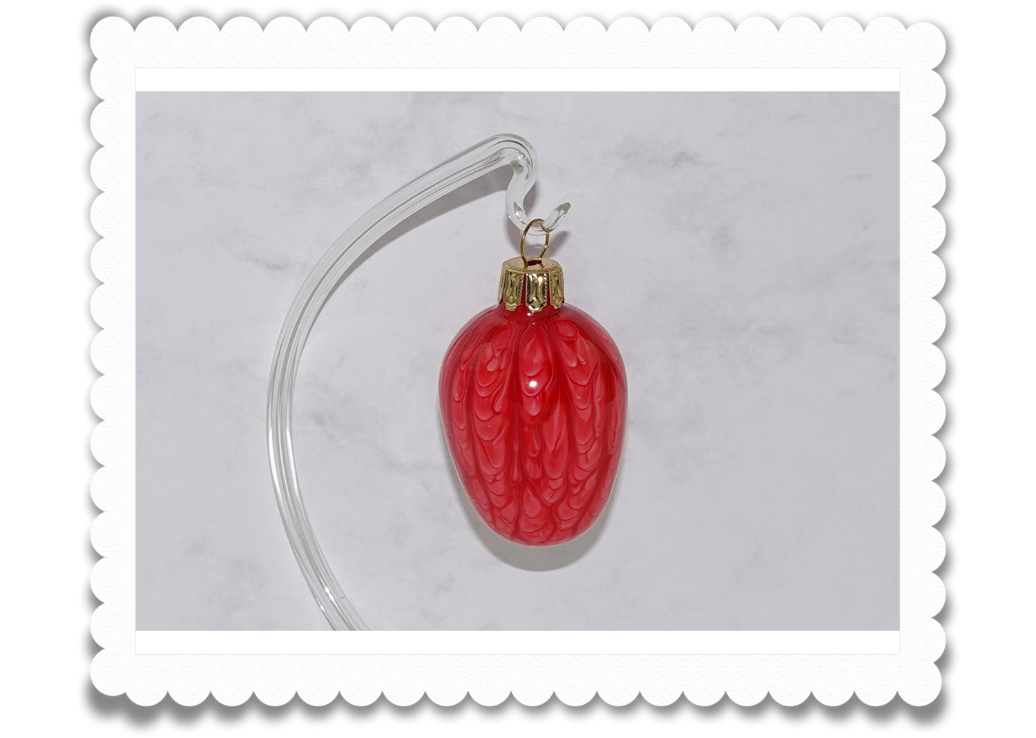 Ostereier aus Glas Lauflack rot Ostereier aus Glas Lauflack rot