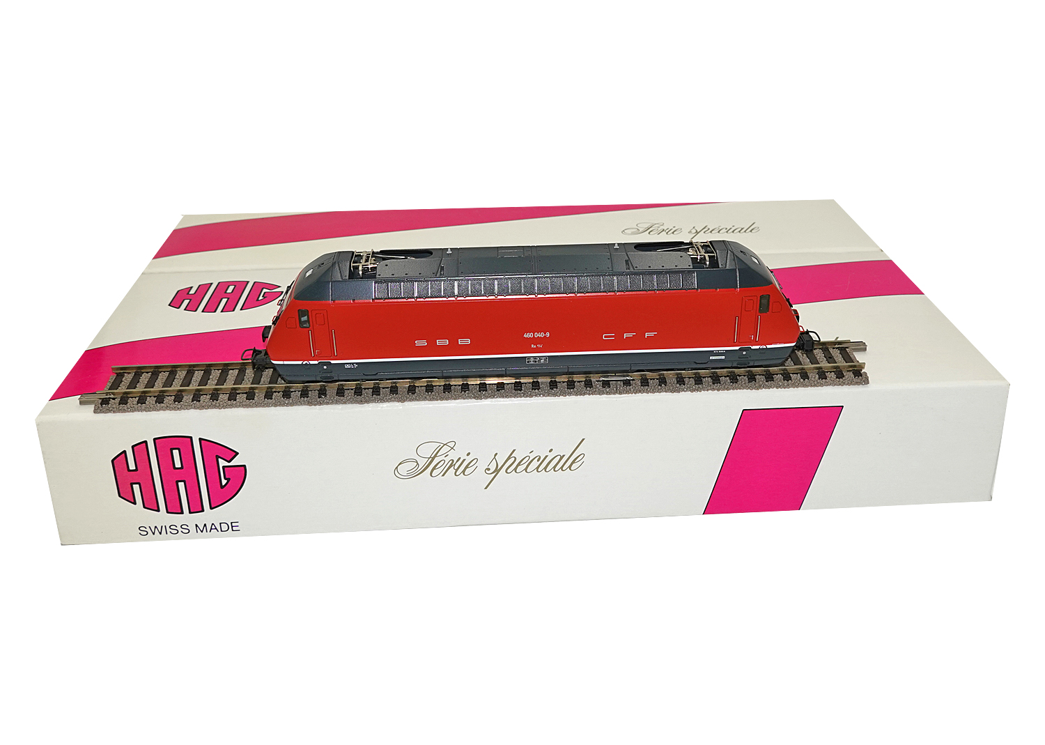 Hag 28240-31 SBB Lokomotive Re 460 rot DC 