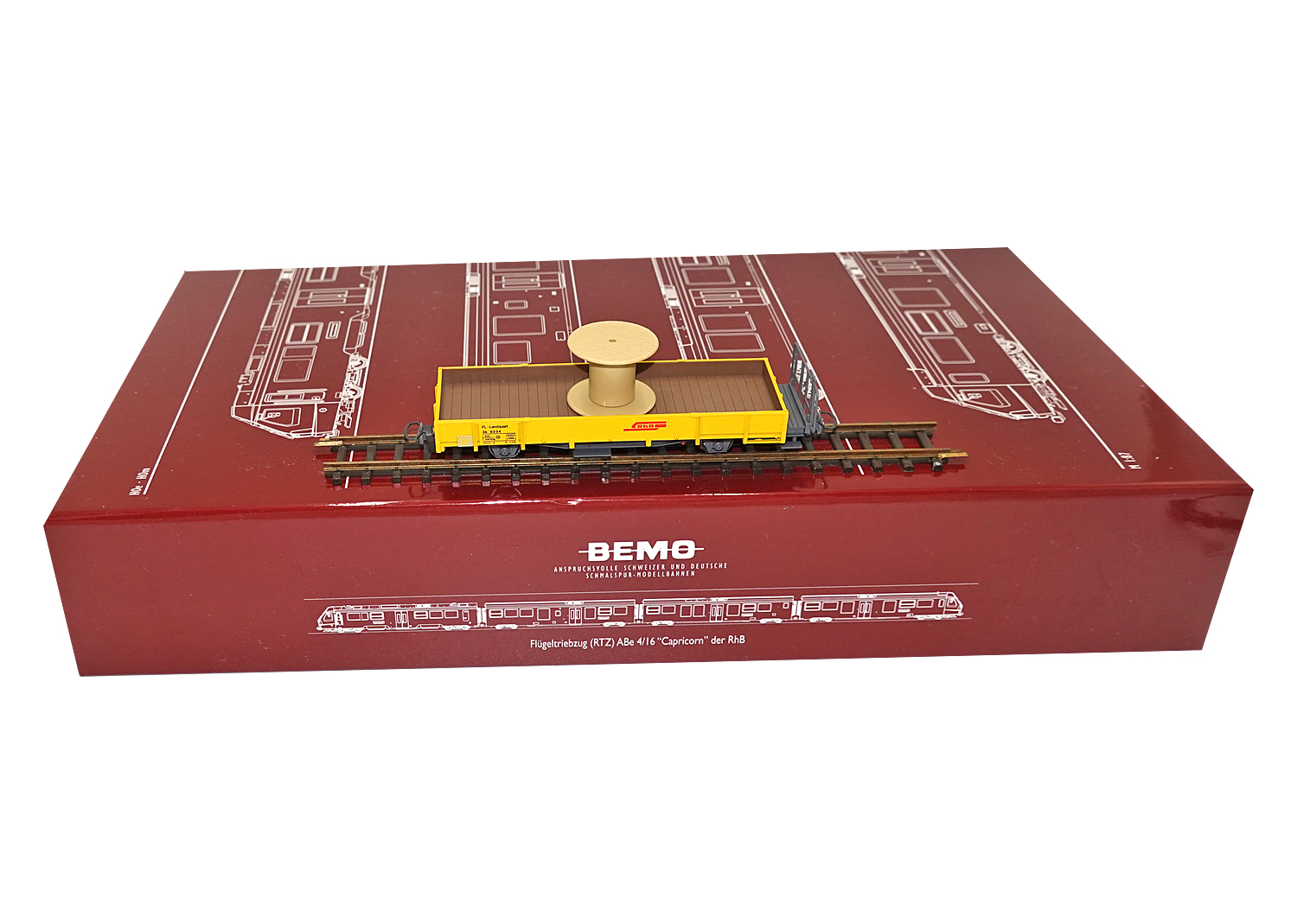Bemo 2268104 RhB Materialwagen Fl Landquart Xk 9334 