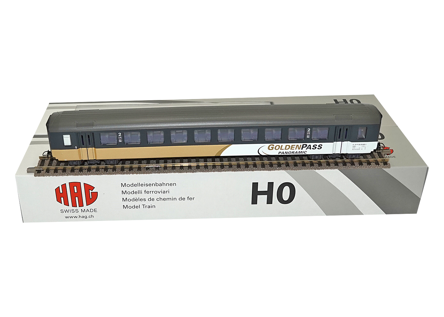 Hag 741 BLS Personenwagen Golden Pass 2. Klasse DC 