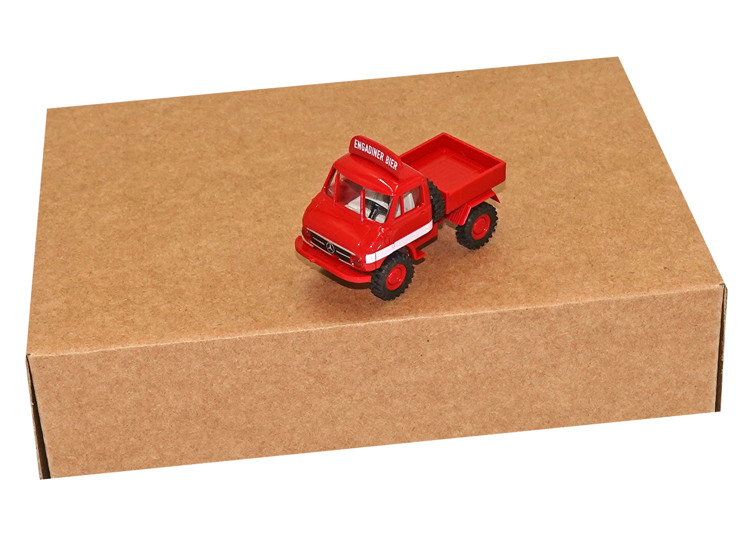 Brekina 195 Unimog 411 Engadiner Bier 