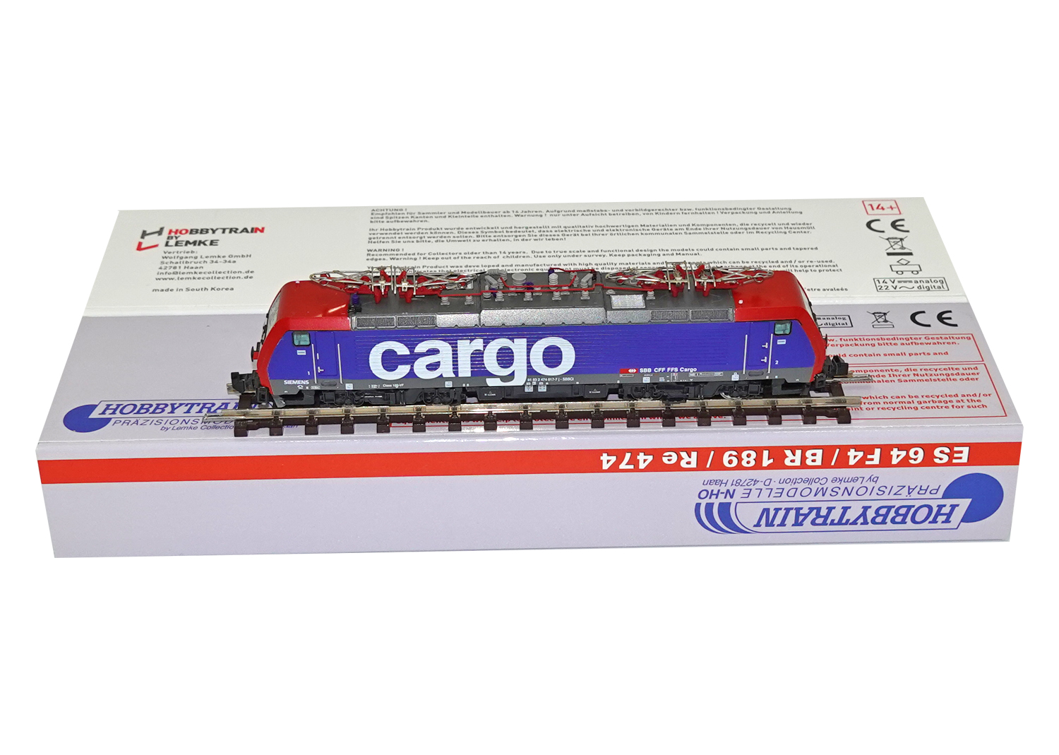 Hobbytrain 2919 SBB E-Lokomotive Re 474 DC 