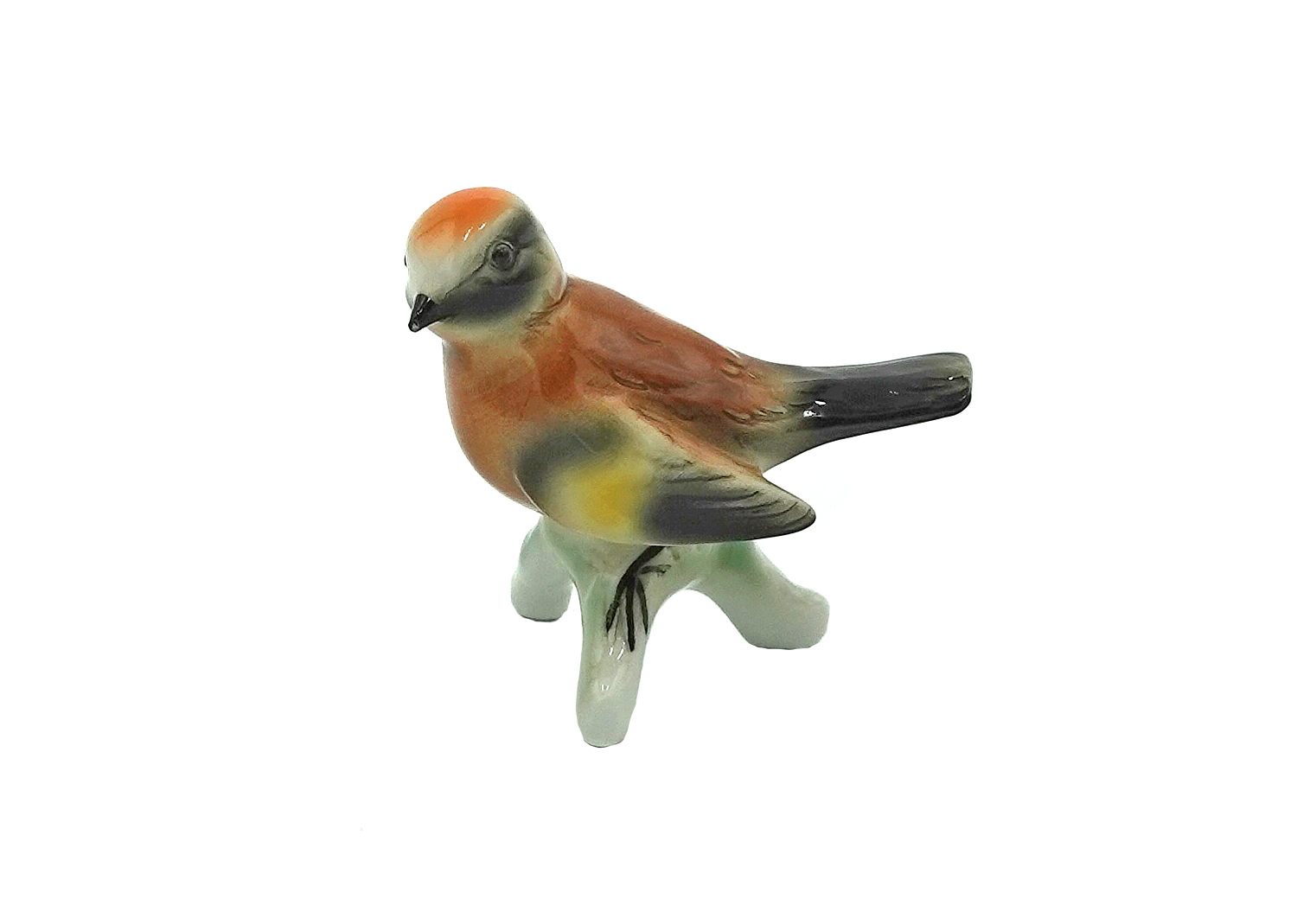 Wagner&Apel 2009 Porzellanfigur Vogel braun orange Wagner&Apel 2009 Porzellanfigur Vogel braun orange