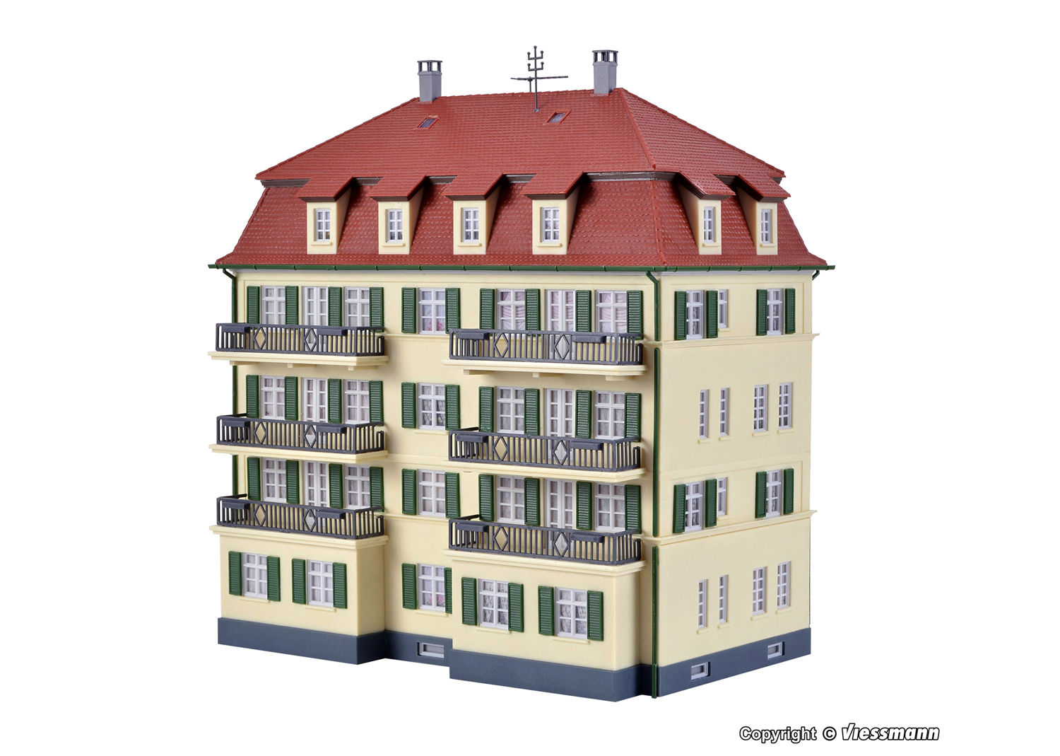 Kibri 38354 H0 Mehrfamilienhaus mit Balkon  Kibri 38354 H0 Mehrfamilienhaus mit Balkon
