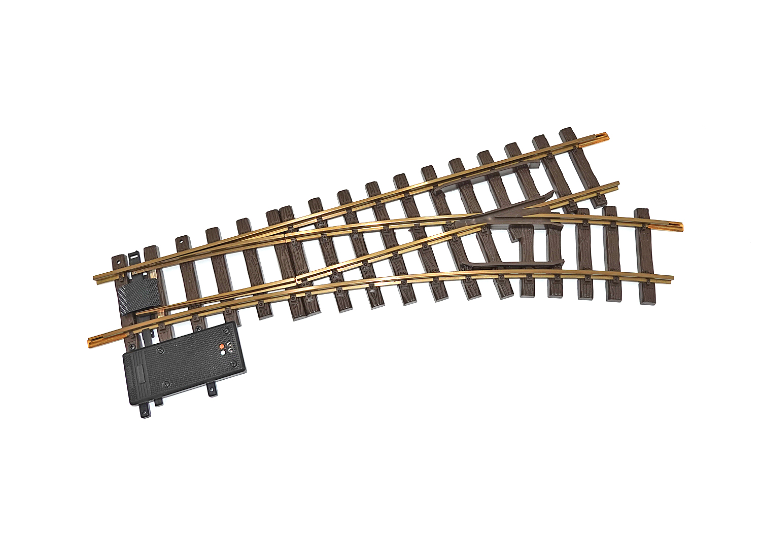 LGB 1605 Spur G elektr. Weiche rechts R3 22,5 Grad 440 mm 