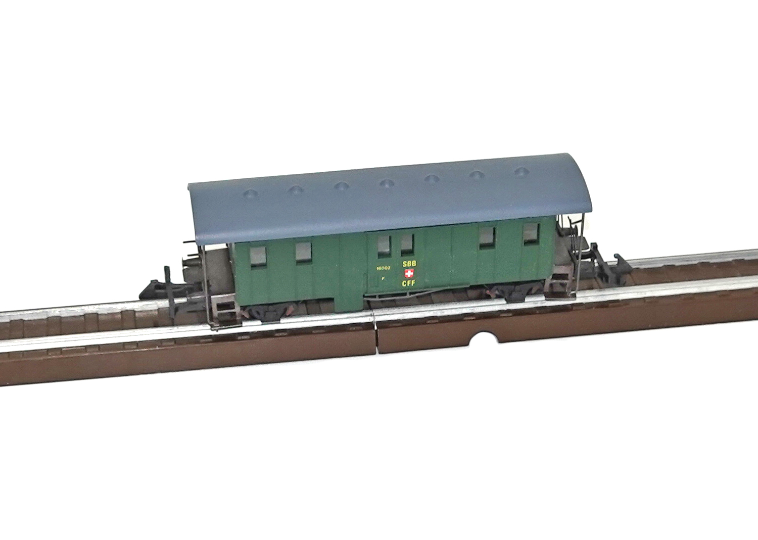 Wesa 226A SBB Gepäckwagen grün 2A Wesa 226A SBB Gepäckwagen grün 2A