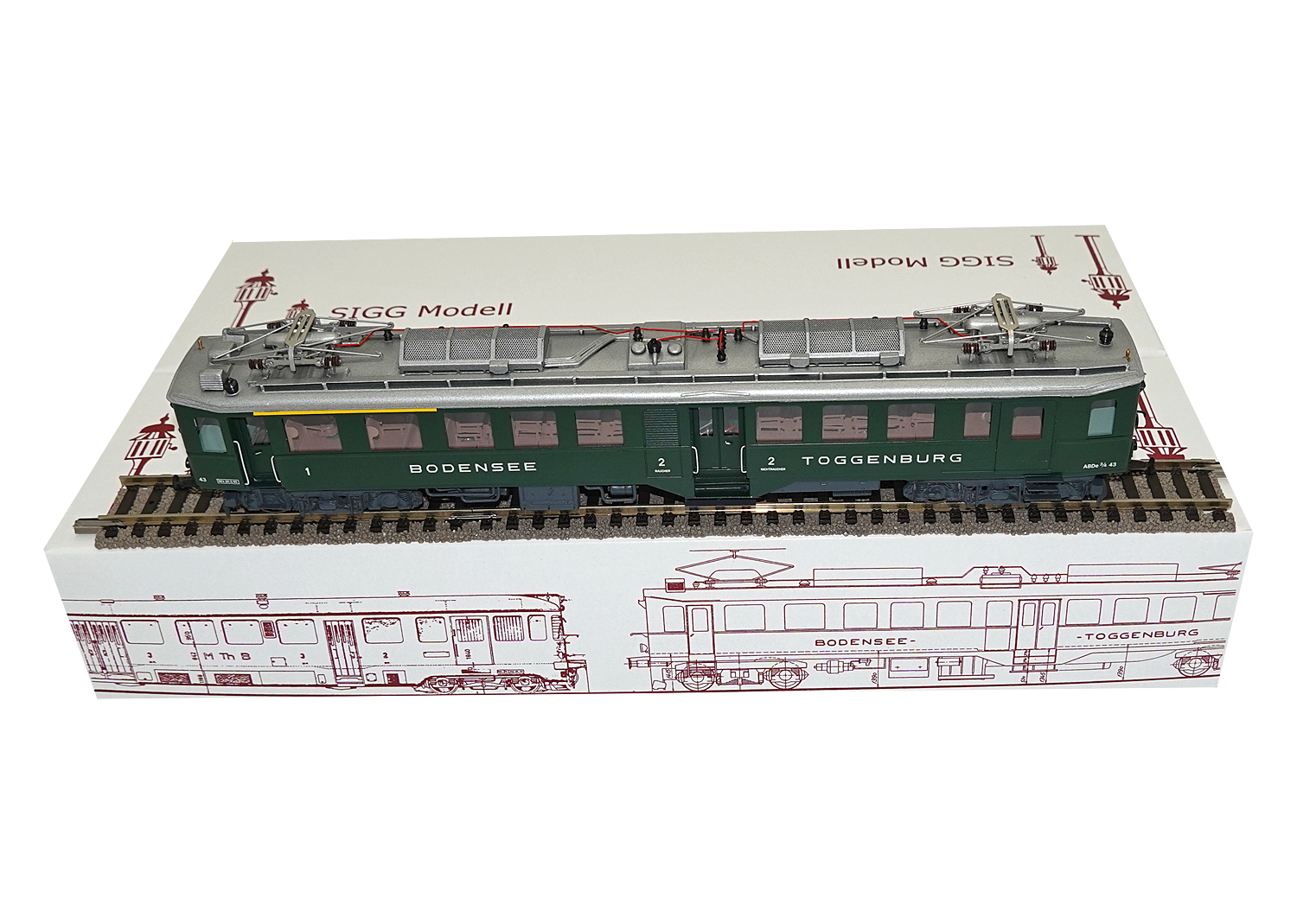 Sigg 2038-A BT Triebwagen ABDe 3/4 Nr. 43 DC