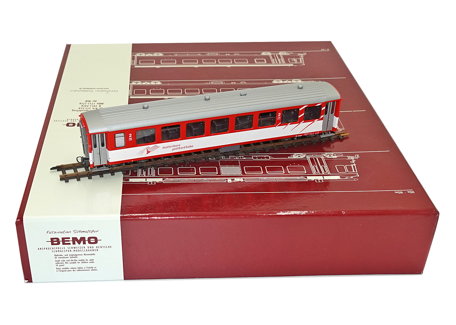 Bemo 3266254 MGB Personenwagen B 4264 