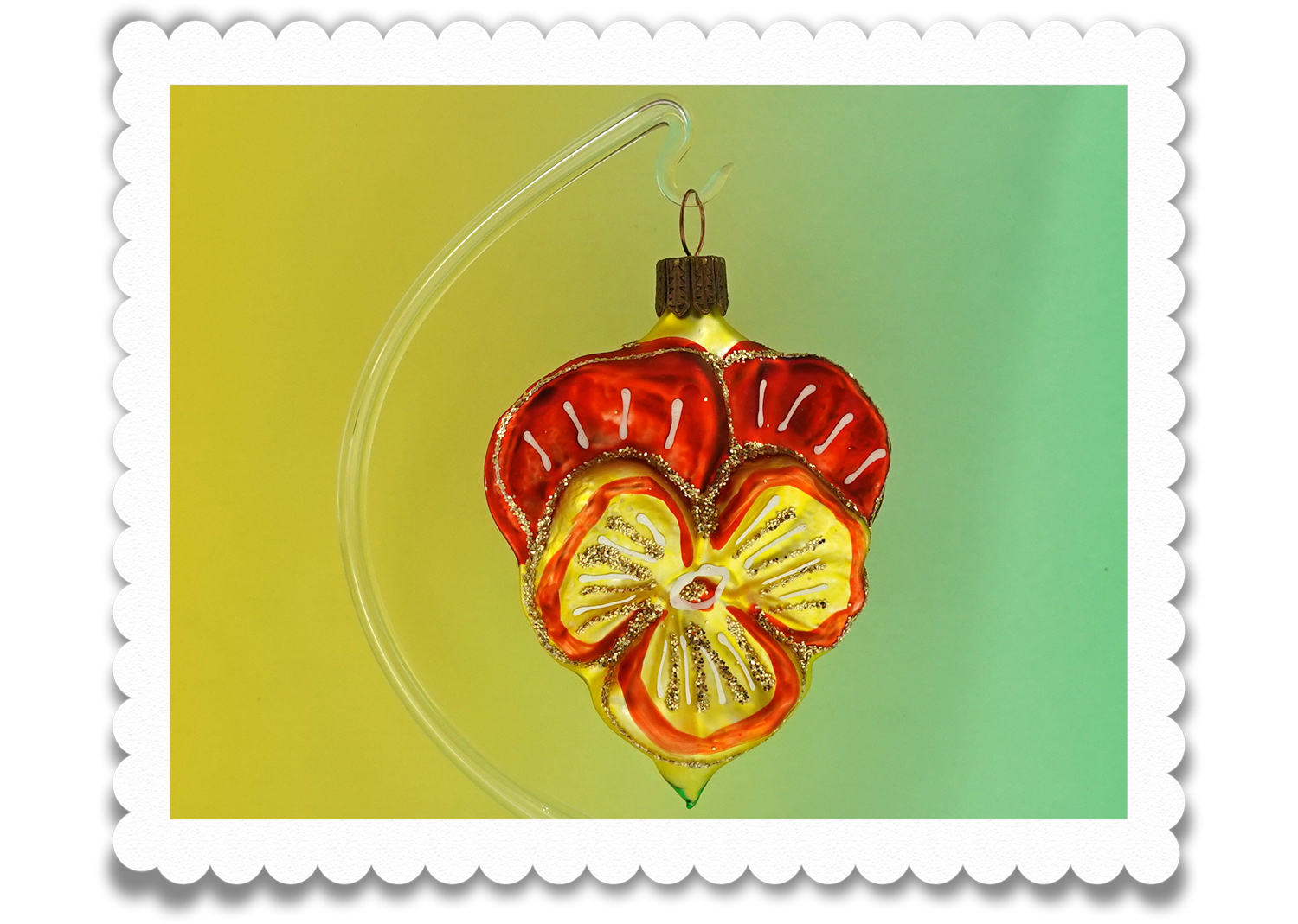 Christbaumschuck Stiefmütterchen orange Christbaumschuck Stiefmütterchen orange