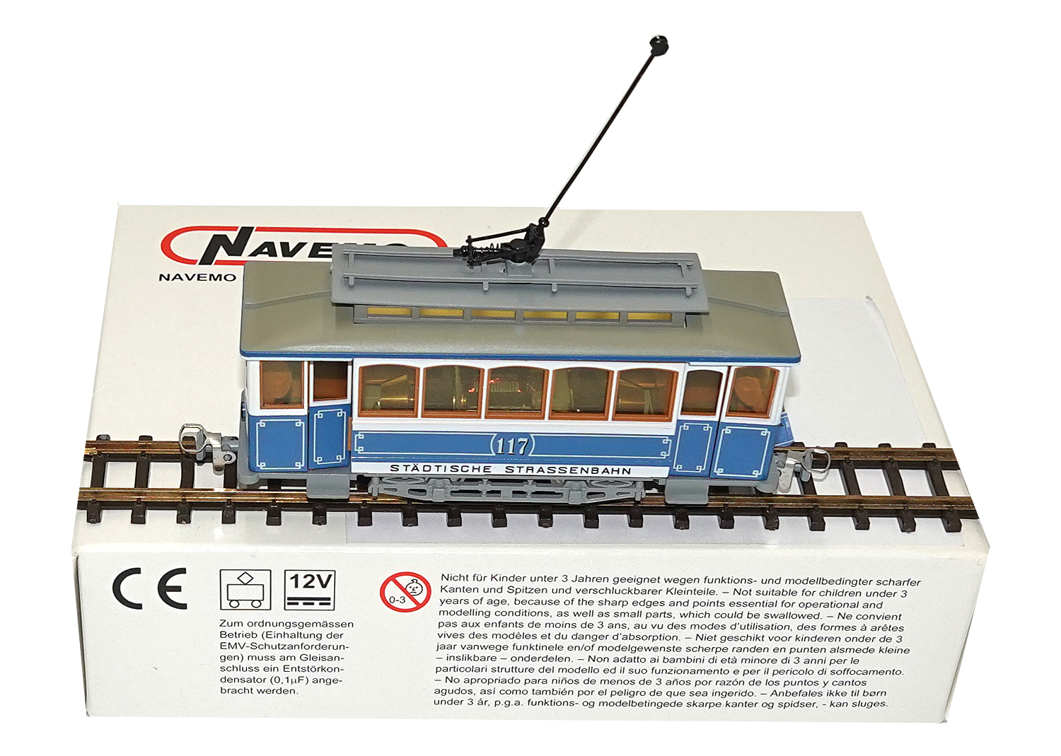 Navemo 21112100 H0m StStZ Ce 2/2 2-tlg. Tram Motorwagen 117 