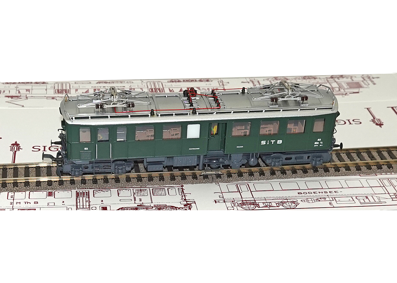 Sigg SiTB Triebwagen Bde 2/4 grün Nr.83 DC Sigg SiTB Triebwagen Bde 2/4 grün Nr.83 DC