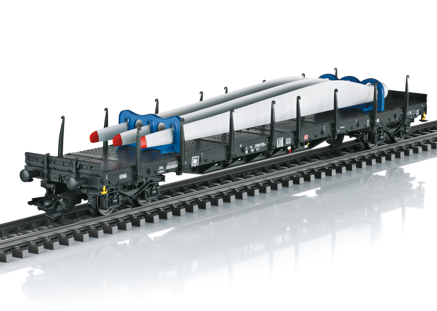 Maerklin-47134 Märklin 47134 Rungenwagen-Set Windkraft