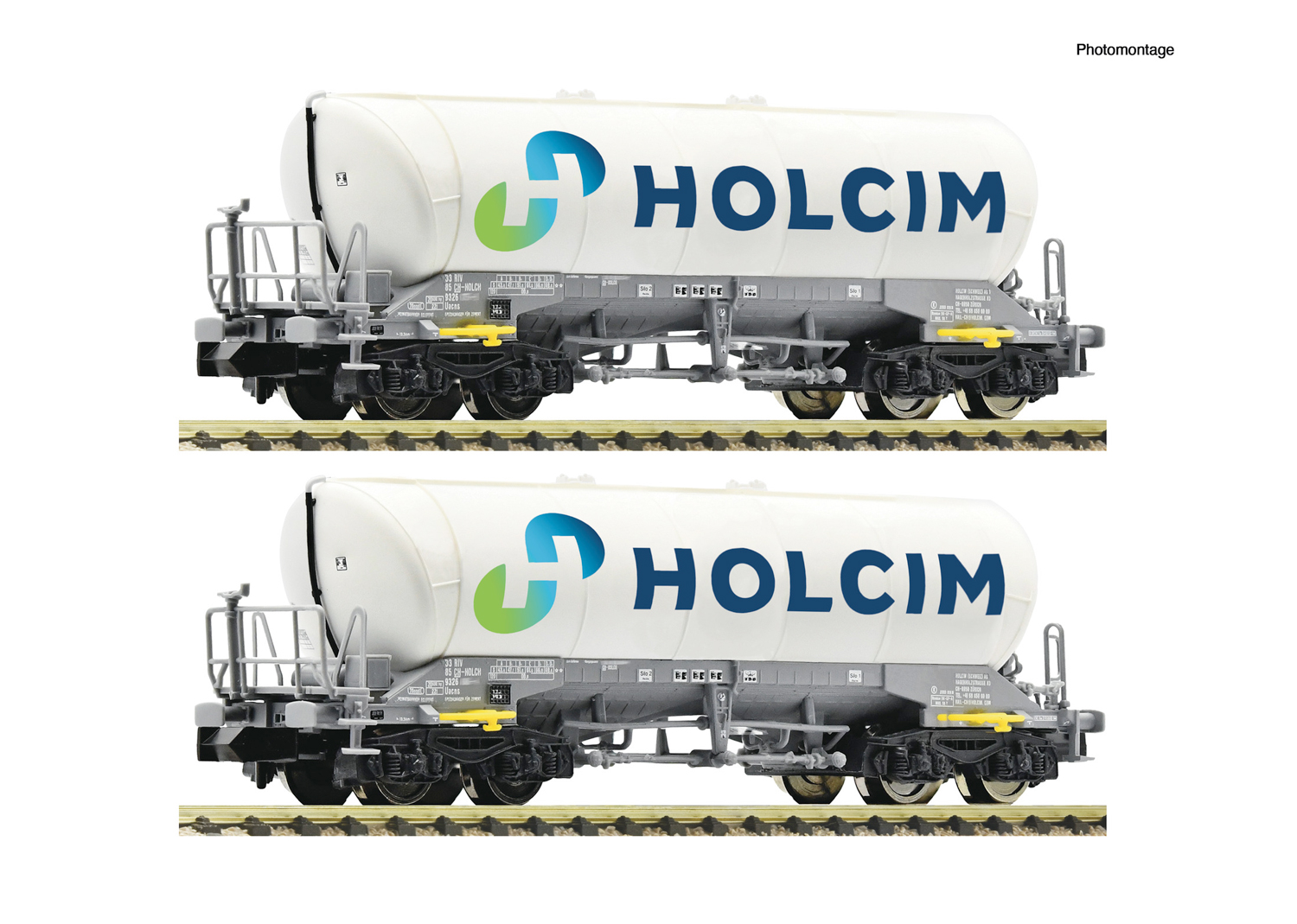 Fleischmann 6660047 Holcim 2-tlg. Set: Silowagen 