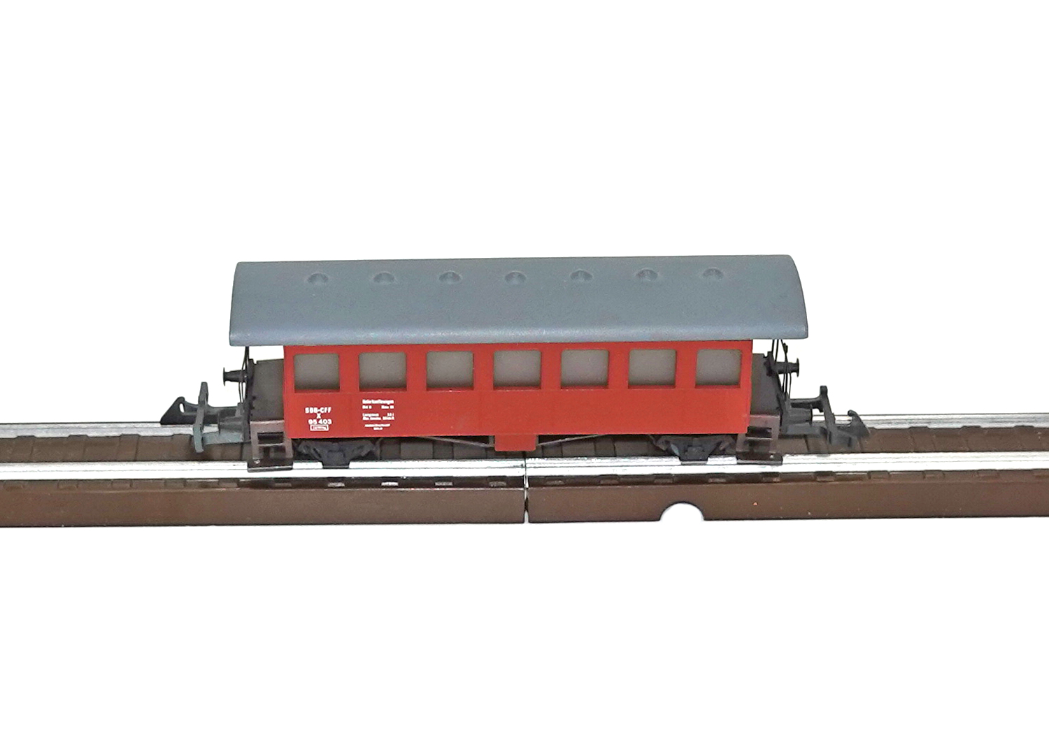 Wesa 227 SBB Manschaftswagen rotbraun