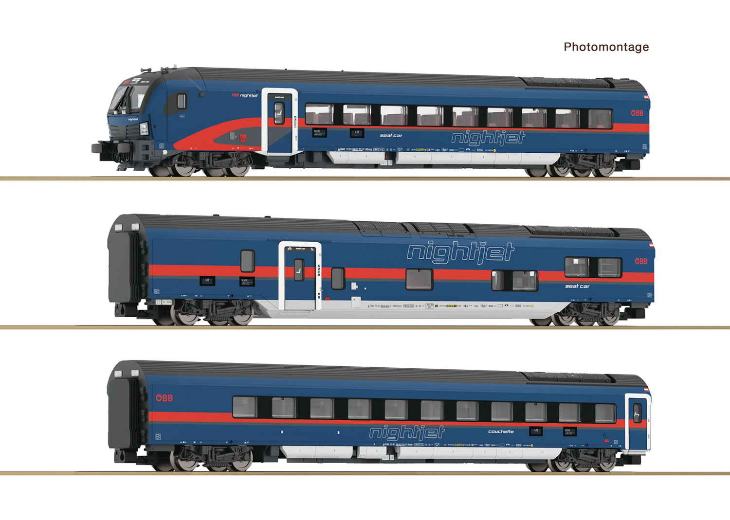 Fleischmann 6260065 ÖBB Set Nightjet 7-tlg. DC 