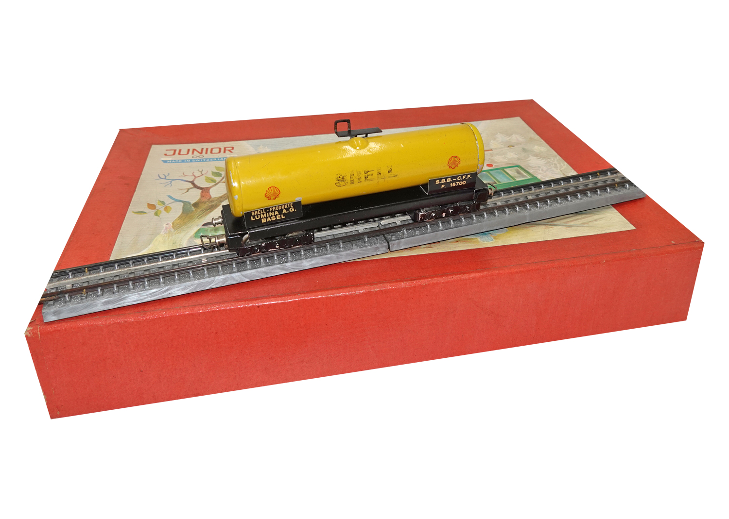 Junior H0 SBB Kesselwagen Shell 15700 Lumina Basel 