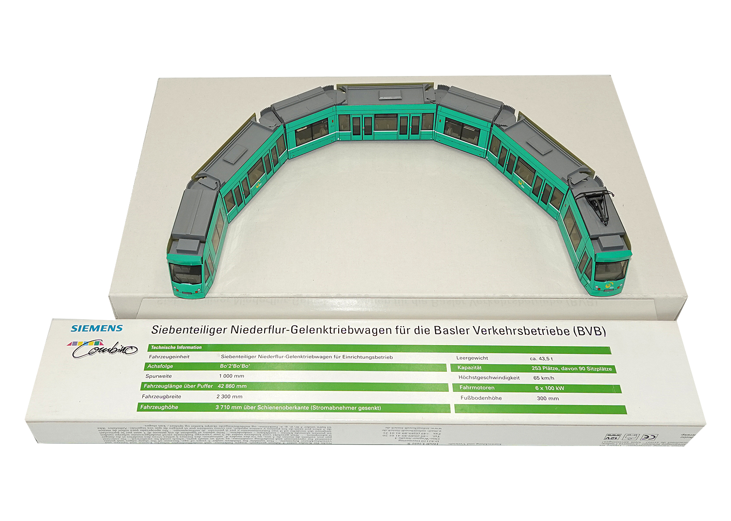 Hödl Linie 8 H0 BVB Combino Niederflur Tram 315