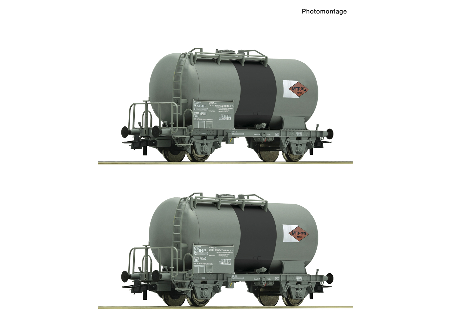 Roco 6600196 SBB 2-tlg. Set: Kesselwagen Mitrag 