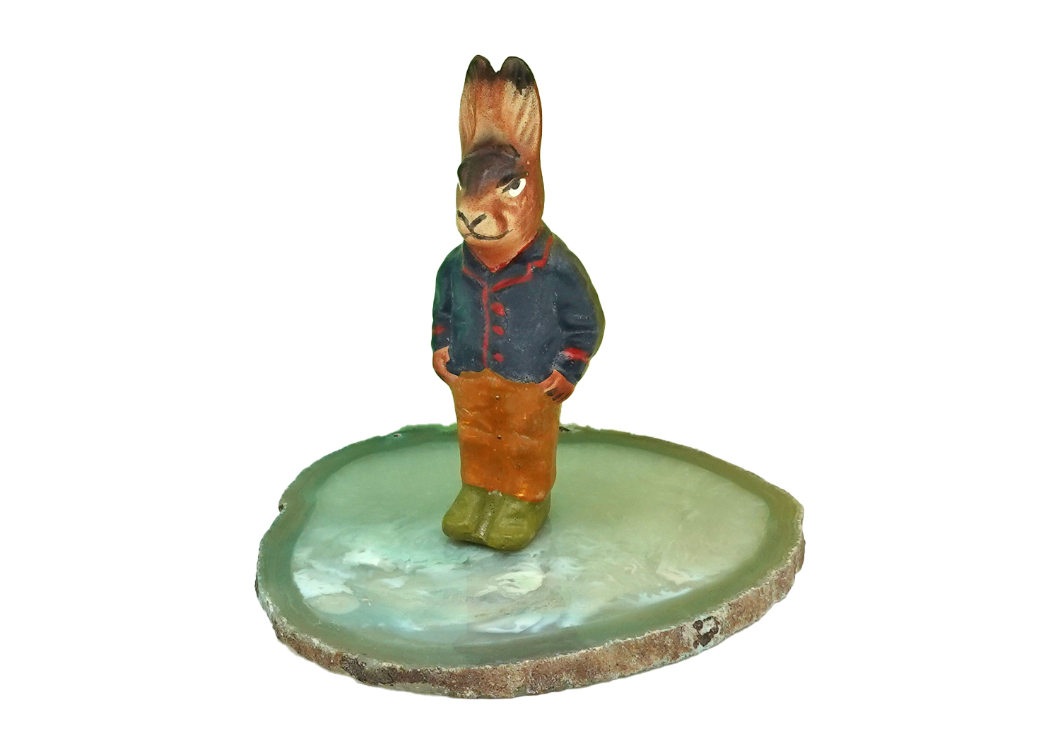 Osterhase aus Pappmaché 10cm Osterhase aus Pappmaché 10cm