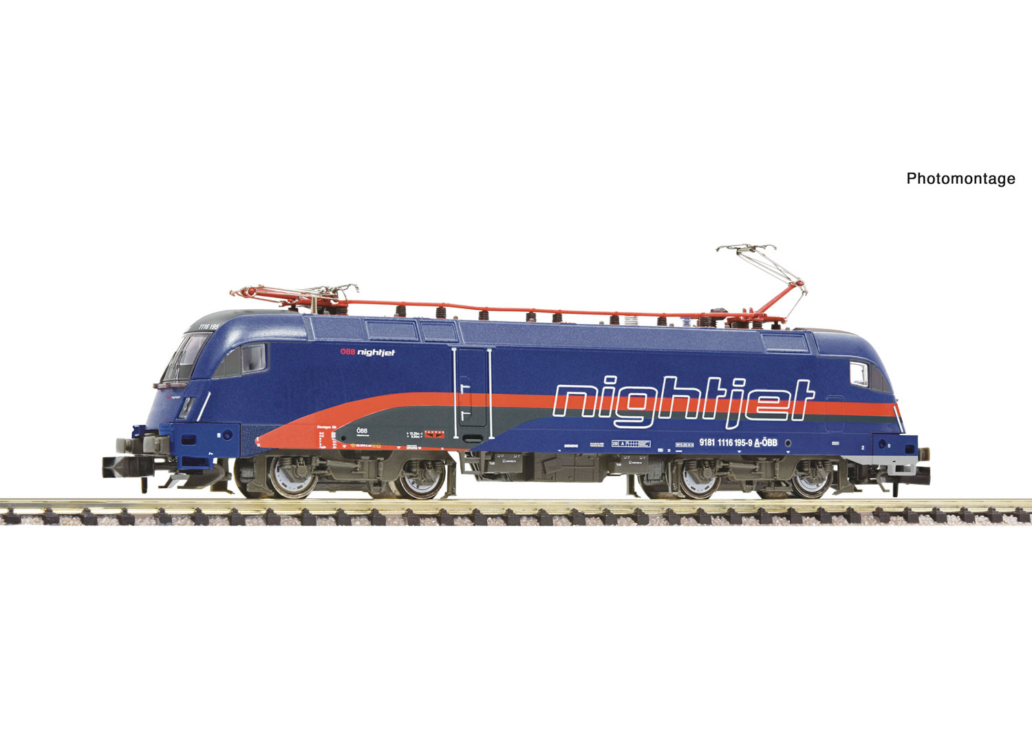 Fleischmann 7570039 ÖBB E-Lokomotive 1116 195-9 Nightjet  Fleischmann 7570039 ÖBB E-Lokomotive 1116 195-9 Nightjet