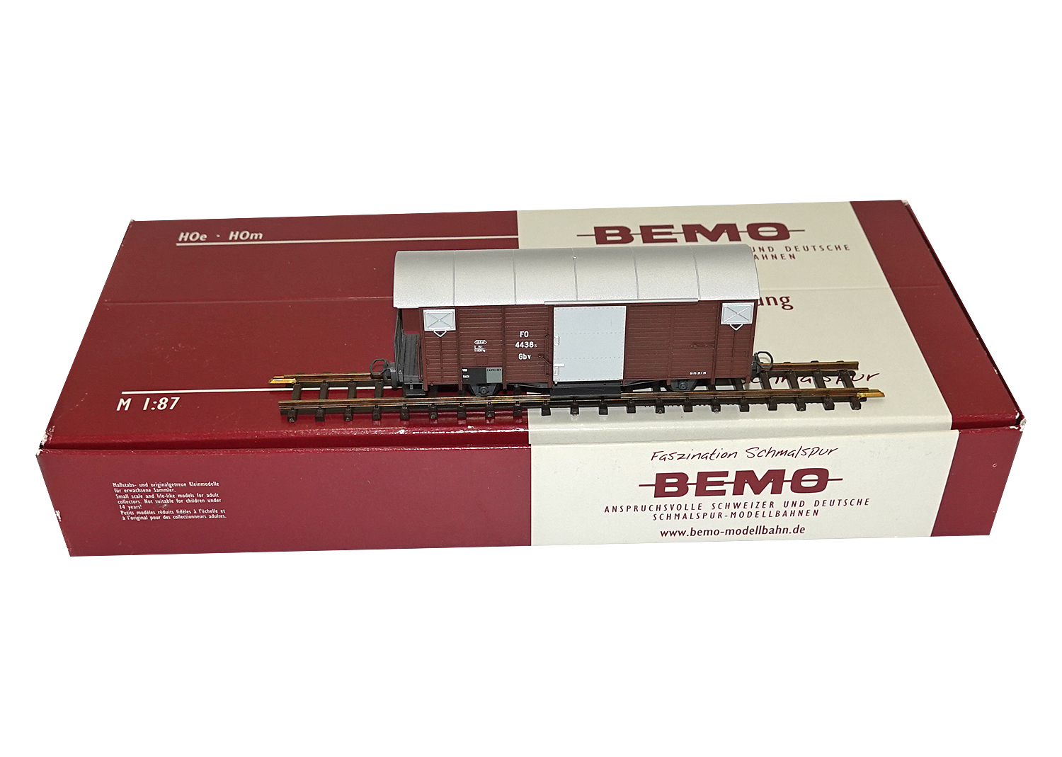 Bemo 2250208 FO gedeckter Güterwagen Gbv 4438s 