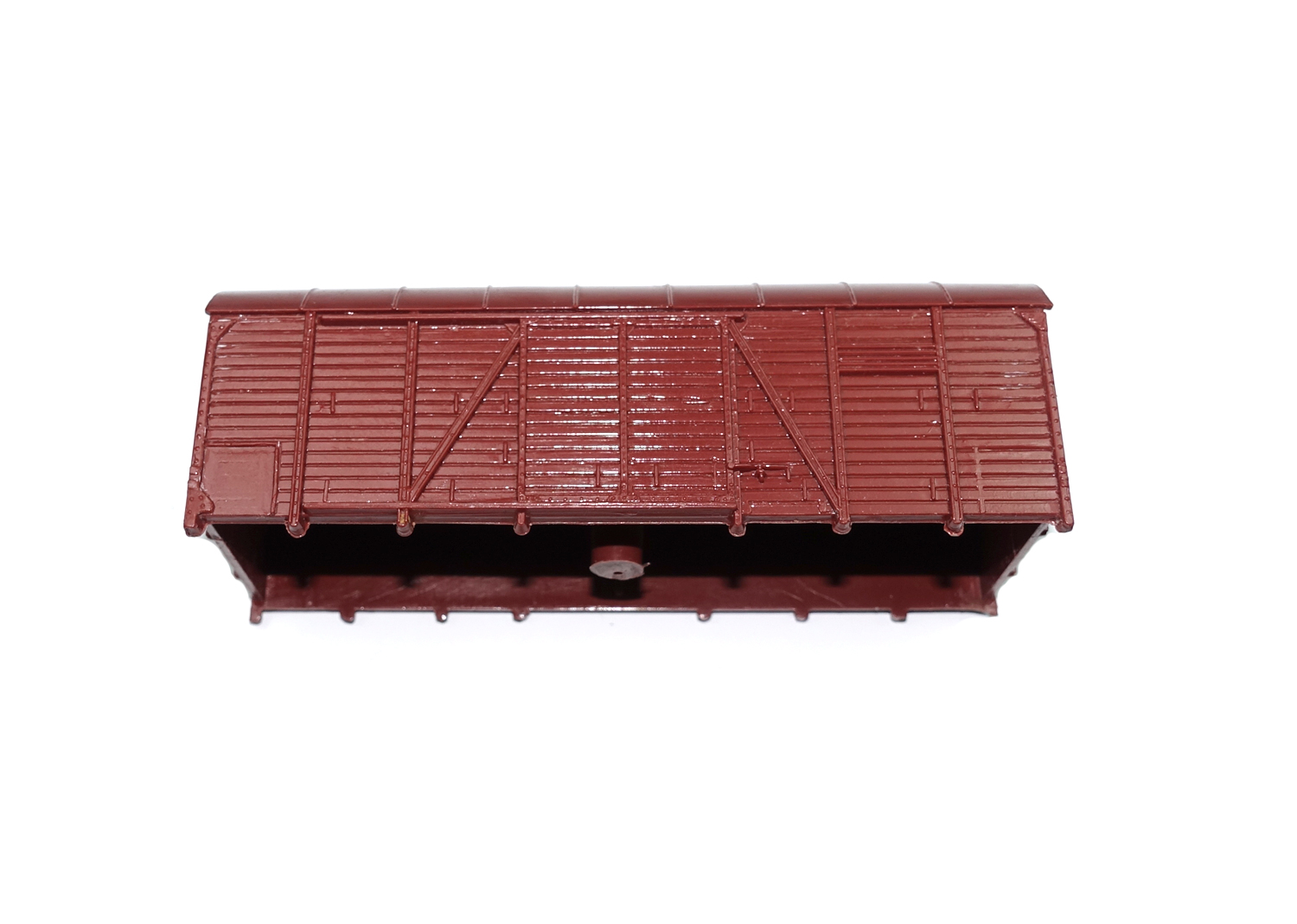 Buco H0 Güterwagen-Gehäuse Rohling, braun  Buco H0 Güterwagen-Gehäuse Rohling, braun